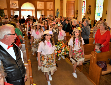 Procession into Mass